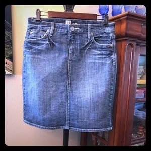 Denim Pencil Skirt